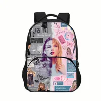 Swifts Cartoon Prints School Bag for Primary Backpack Anime School Bags for Boy Girl,Durable Kid Bag T-taylors 1