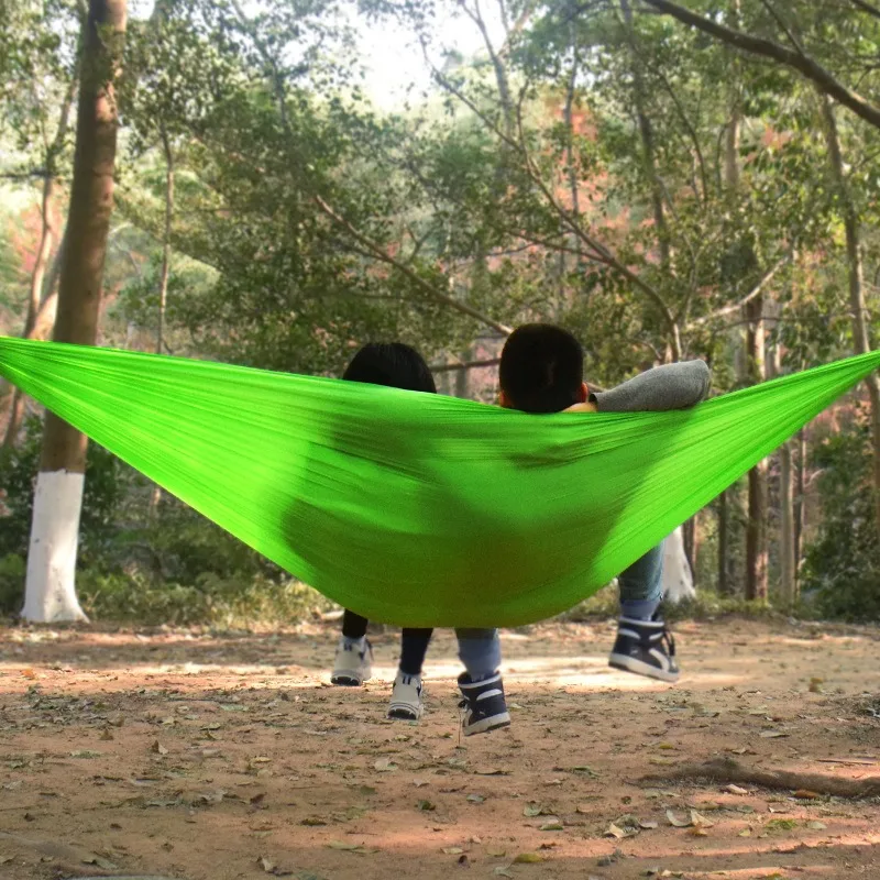 Traveler Parachute Cloth Ultra Lightweight Hammock Outdoor Camping Nylon Camping Hiking 20D Hammock Only 360g 2