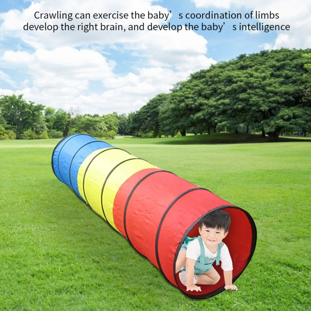 Children Play Foldable Tunnel Crawling Toddlers Portable Crawl Tube Children's tent crawling tunnel Accessory