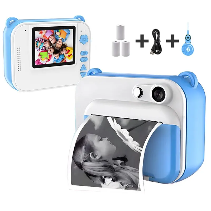 Kids Camera Instant Print Boys Girls Toddlers Digital Camera Toy for Kids Gift Birthday Gift for 3-14 Year Old with SDCard 1080P digital camera