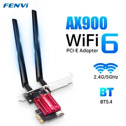 Enhanced WiFi 6 PCI - E Wireless Adapter with Bluetooth 5.4 - Dual Band Network Card (FV - AX900Pro)