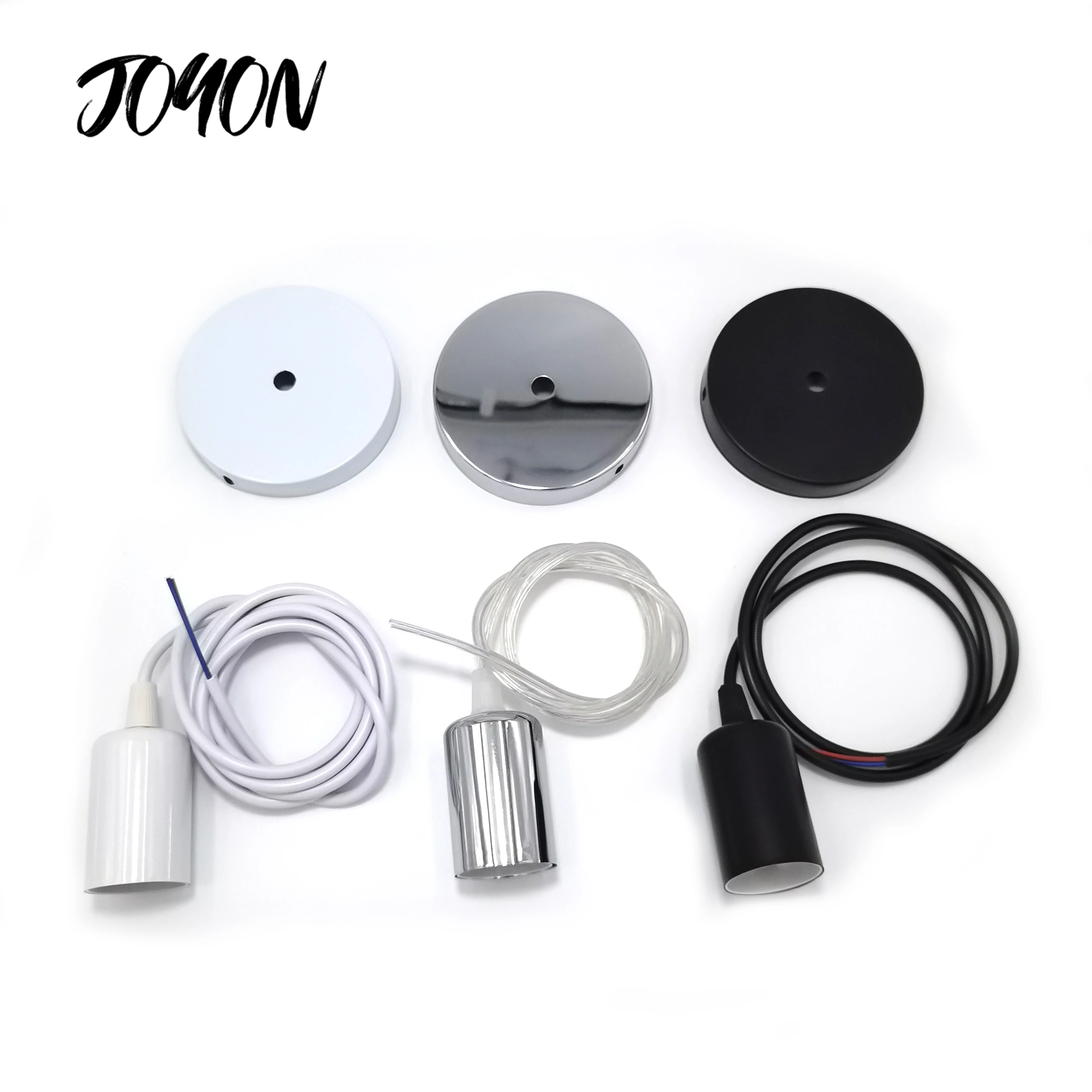 E27 Screw-type Lighting Kit Hanging Light Socket Lamp Holder with Line Chandelier Line Set DIY Retro Hanging Lamp Accessories