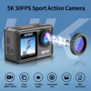 Ourlife Action Camera 5K30FPS 48MP EIS 2" IPS Dual Screen Optional 6 Filter Wireless Microphone WiFi Anti-shake Sport Cameras 1