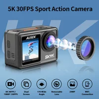 Ourlife Action Camera 5K30FPS 48MP EIS 2" IPS Dual Screen Optional 6 Filter Wireless Microphone WiFi Anti-shake Sport Cameras 1