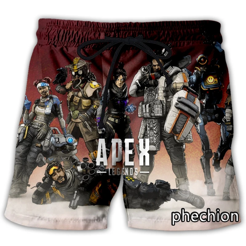 

phechion New Fashion Men/Women Apex Legends 3D Print Casual Shorts Novelty Streetwear Men Loose Sporting Shorts L46