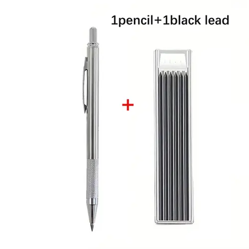 2.8mm Solid Woodworking Automatic Pencil Set with 2B Multicolor Lead Core Deep Hole Marking Architectural Design Marking Pen - Image 8