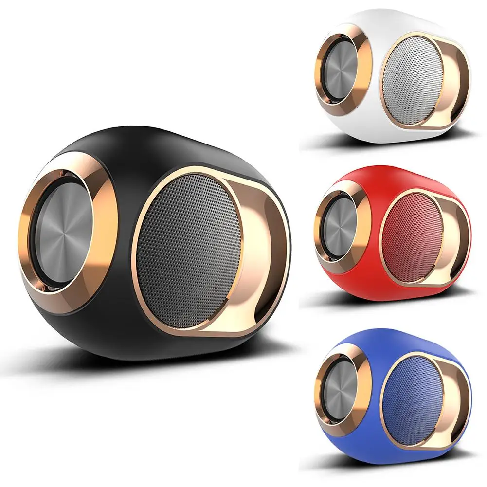 X6 Portable Wireless Speaker Rich Bass Loud 57mm Horn Driver Speaker Stereo Pairing Audio Support TF AUX USB FM