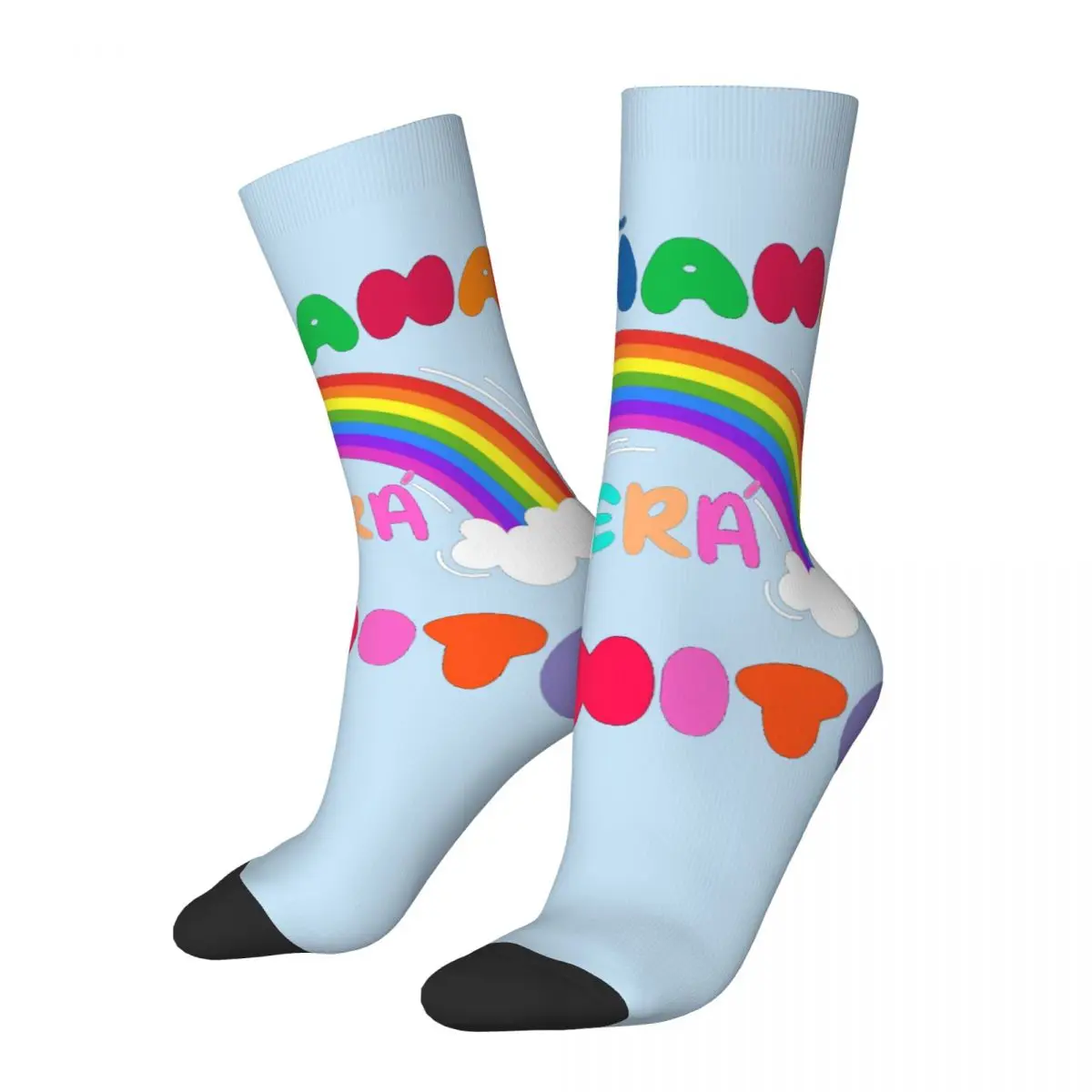 Crazy Compression Popular Singer Album Sock For Men Vintage Manana Sera Bonito Karol G Seamless Pattern Sock Regalo Casual