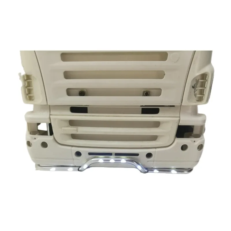 CNC LED Front Bumper Light Bottom Lamp Bar for Tamiya 1/14 RC Tractor Truck Trailer Scania 620 56323 730 Upgrade Car Accessories 3