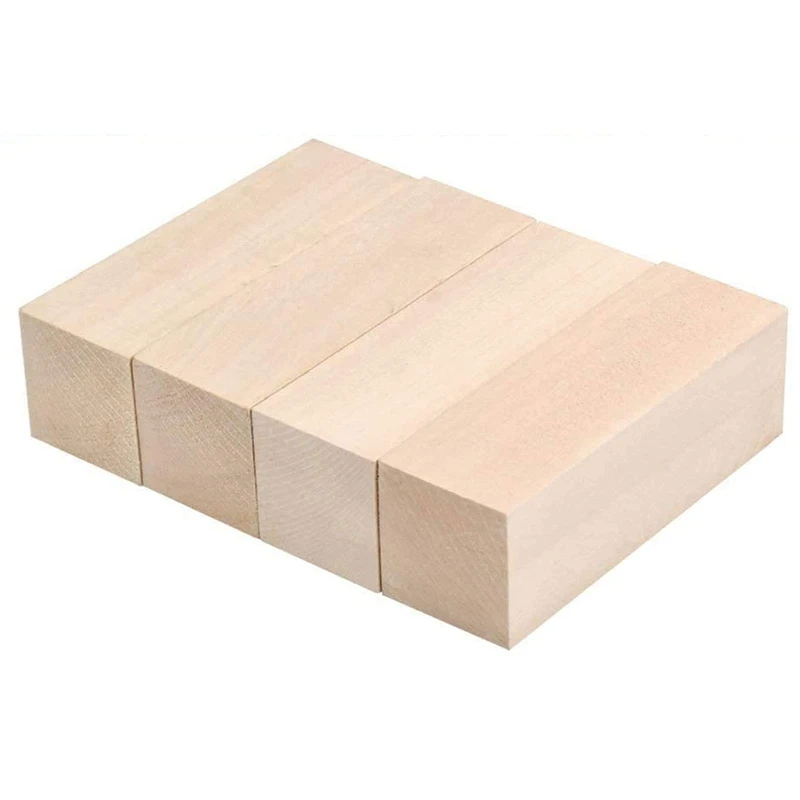 Large Carving Wood Blocks Whittling Wood Blocks Basswood Carving Blocks Unfinished Soft Wood Set For Carving Beginners wood pellet mill for sale