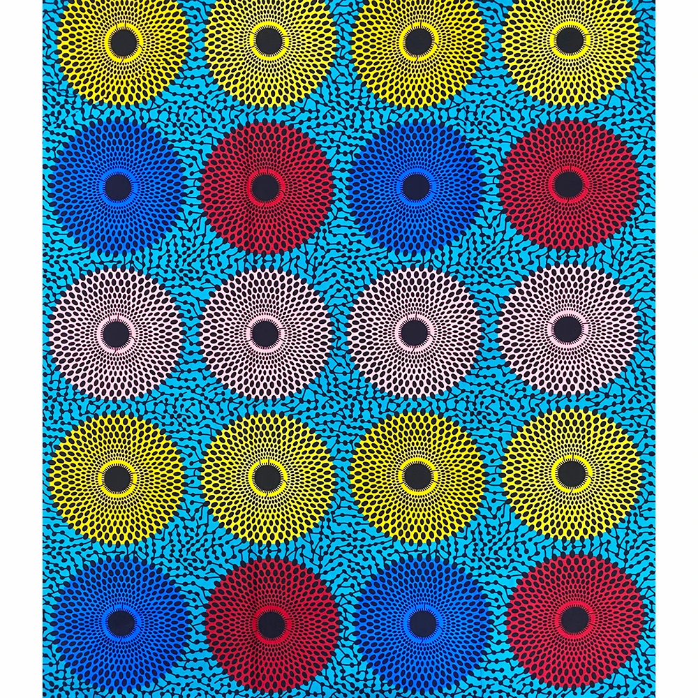 African Fabric High Quality African Ankara Wax Fabric Handmade DIY Material Polyester for Sewing Dress DIY
