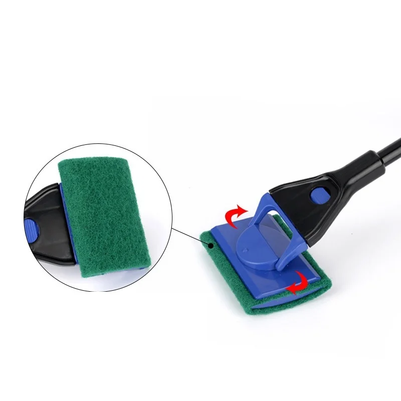 Aquarium Cleaning Tools 5 in 1  Aquarium Tank Clean Set Fish Net Gravel Rake Algae Scraper Fork Sponge Brush Glass Cleaner