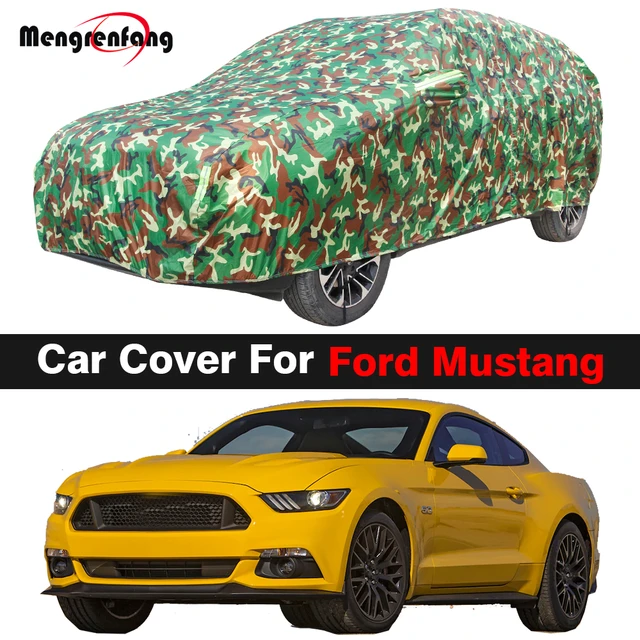 Camouflage Auto Abdeckung Für Ford Mustang Wasserdichte Anti-Uv  Sonnenschutz Schnee Regen Wind Schutz Auto Abdeckung - AliExpress