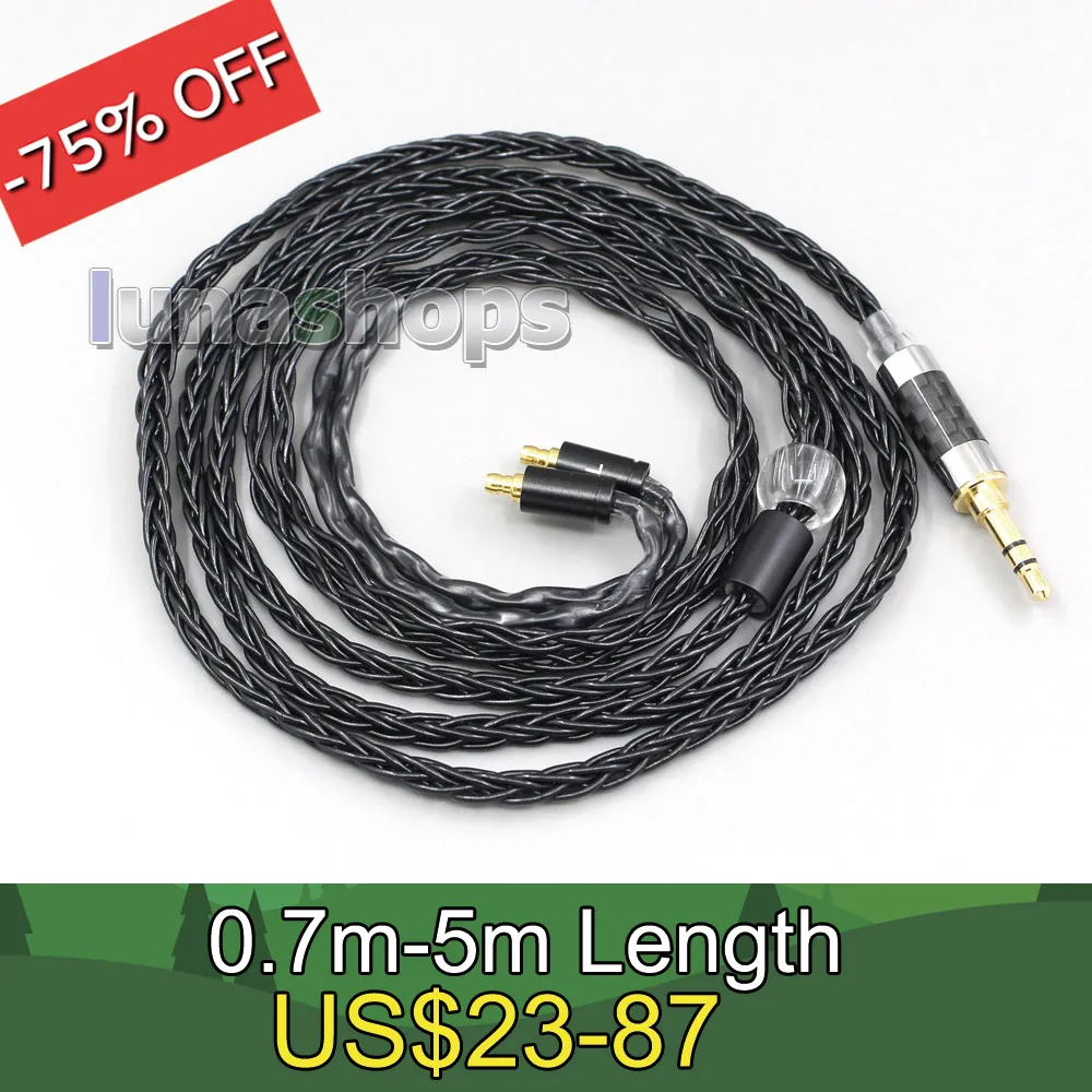 

2.5mm 3.5mm XLR Balanced 8 Core OCC Silver Mixed Headphone Cable For Sennheiser IE100 IE400 IE500 Pro LN006460