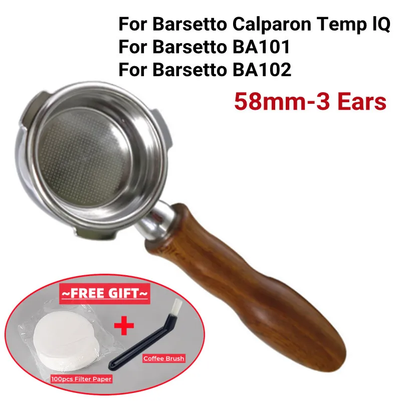 58mm Coffee Bottomless Portafilter For Barsetto AE101/AE102/Calphalon