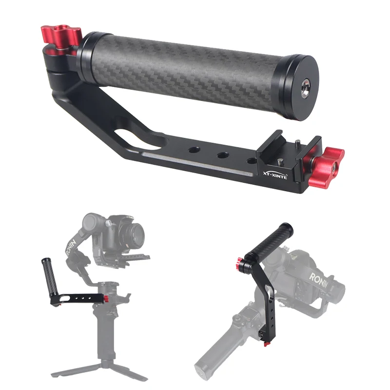 

Ручка-слинг из углеродного волокна с регулируемой ручкой для DJI RS 3 4 Mini Gimbal Ручной Стабилизатор w NATO Clamp Блокировка шестерни холодного башмака