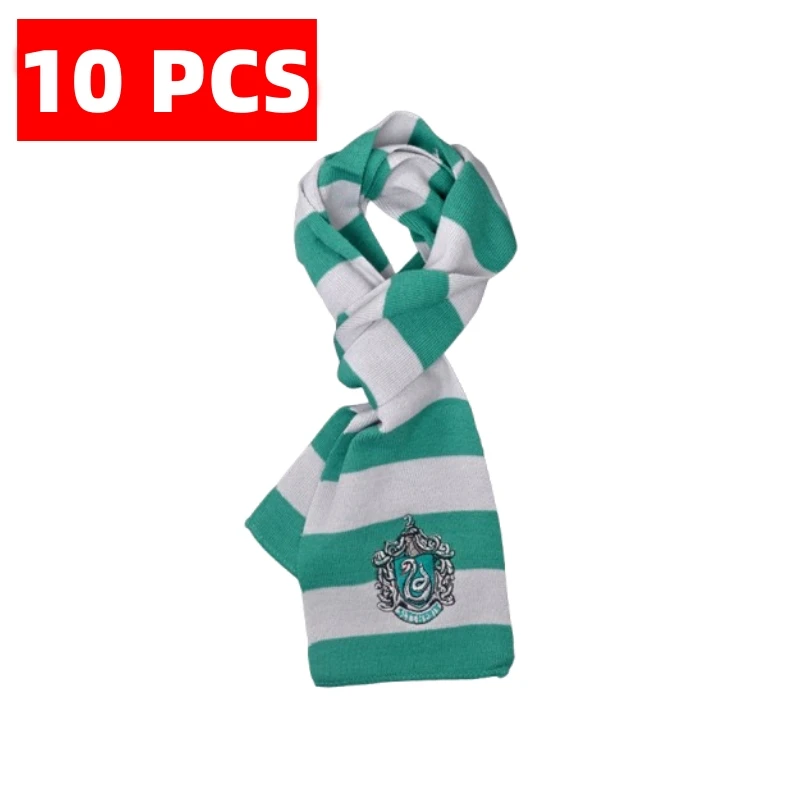 10 PCS / Harris Scarf Hogwarts Slytherin Emblem Gryffindor Hermione Scarf Gift Role playing accessories for the same movie