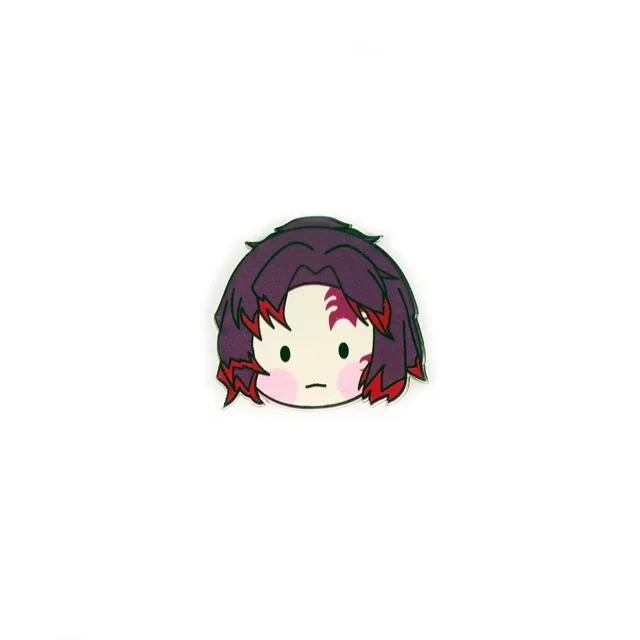 US seller, hard enamel demon slayer pins, Nezuko Tanjiro Zenitsu Inosuke  Giyuu, anroll demon slayer