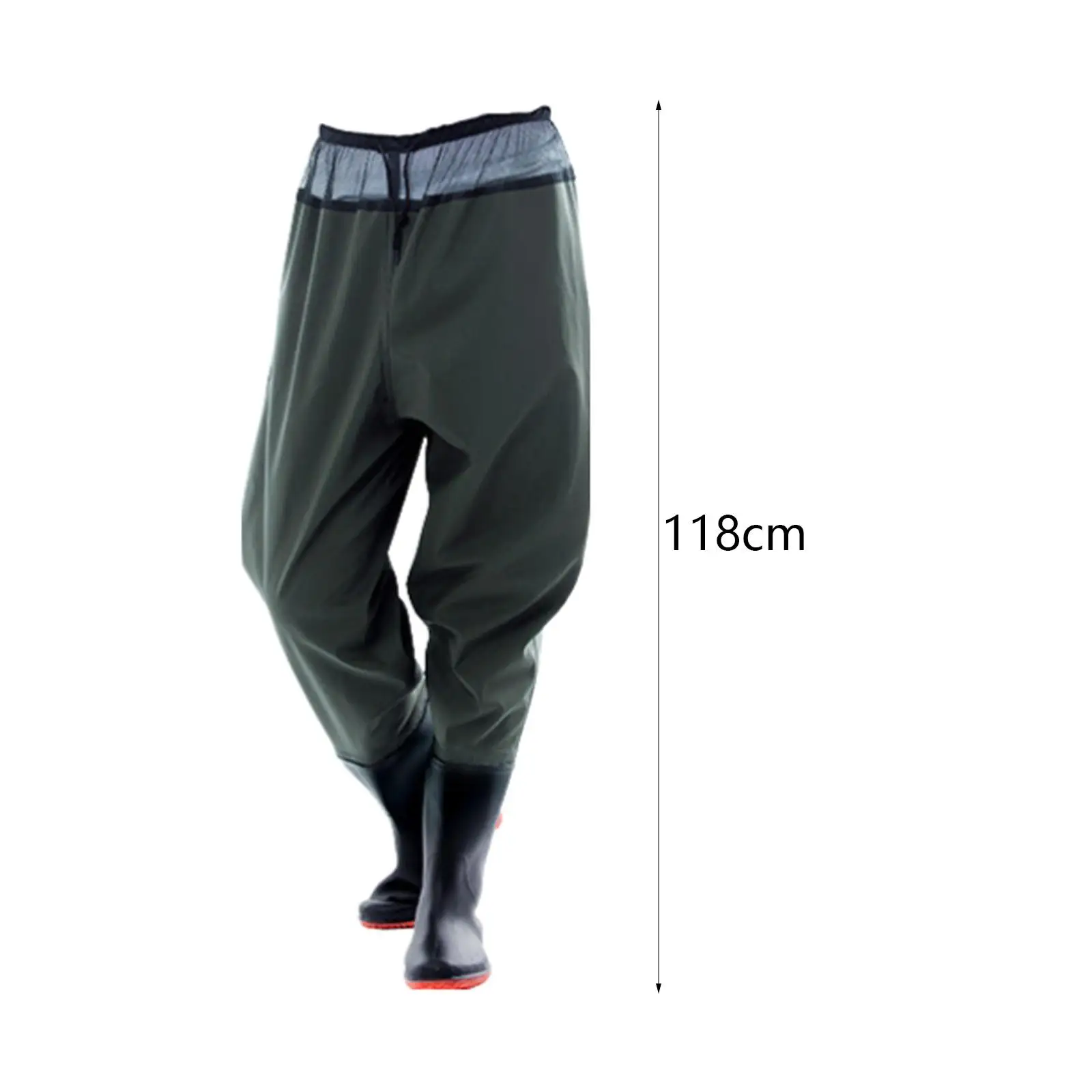 Fishing Waders Non Slip PVC Wading Pants Waterproof Waist Waders for Wading Water Activities Gardening Climbing Fly Fishing