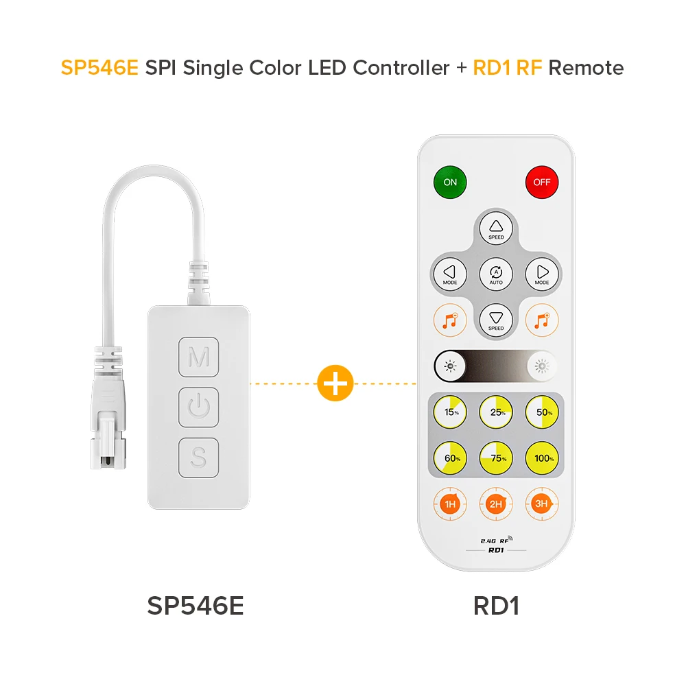 SP54XE Controller Kit SPI Pixels PWM LED Strip Light Wifi Alexa