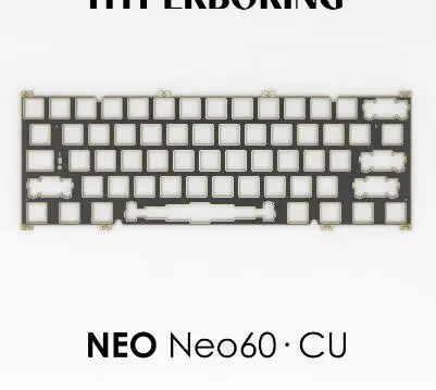 Neo60 CU メカニカルキーボード用フィッティングプレート PC PP FR4