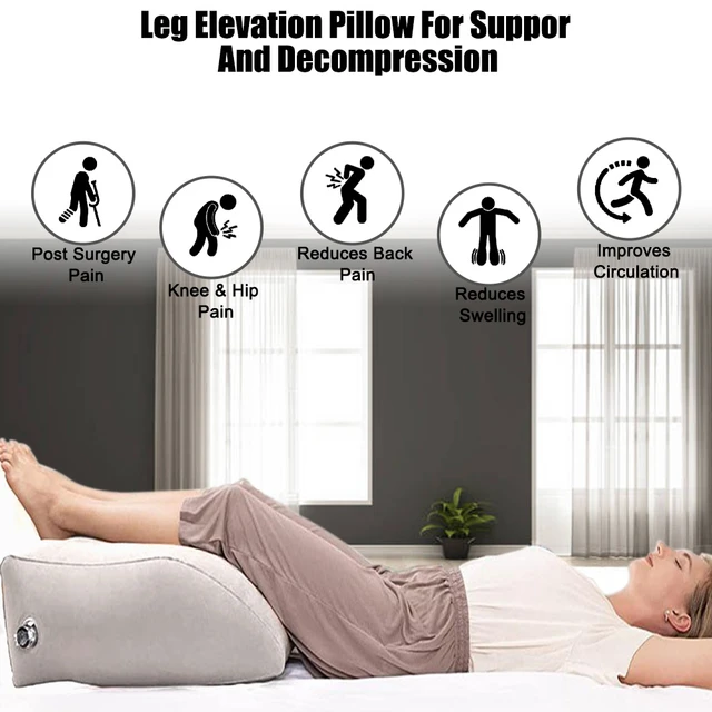 Leg Elevation Pillow Inflatable Wedge Pillows Comfort Leg Pillows