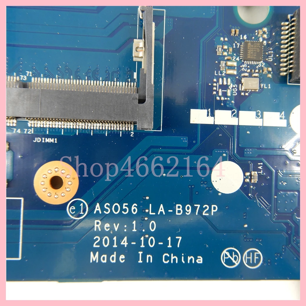 I5-5200U CPU 메인 보드 포함 LA-B972P, HP Pavilion 15-R 250 G3 노트북 마더 보드 791454-501 100% 테스트 완료