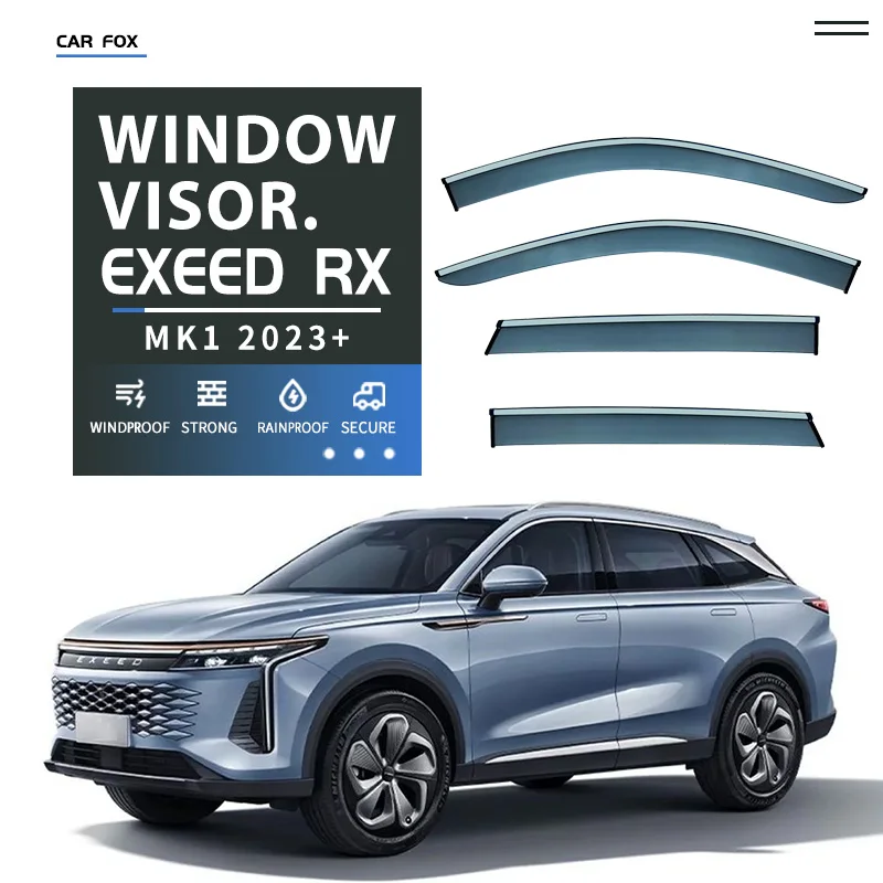 

For Exeed RX 2023+ Plastic Window Visor Vent Shades Sun Rain Deflector Guard For Exeed RX 2023+