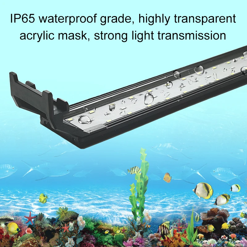 Clip-On Aquarium LED Beleuchtung 14W - Vollspektrum Licht Mit Timer Für Fischbecken