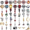 Miniso Disney 925 Sterling Silver Diy Charm Fit Original Pendant Hero Man Bracelet Movie Anime Character Spider Man Charm Beads 1
