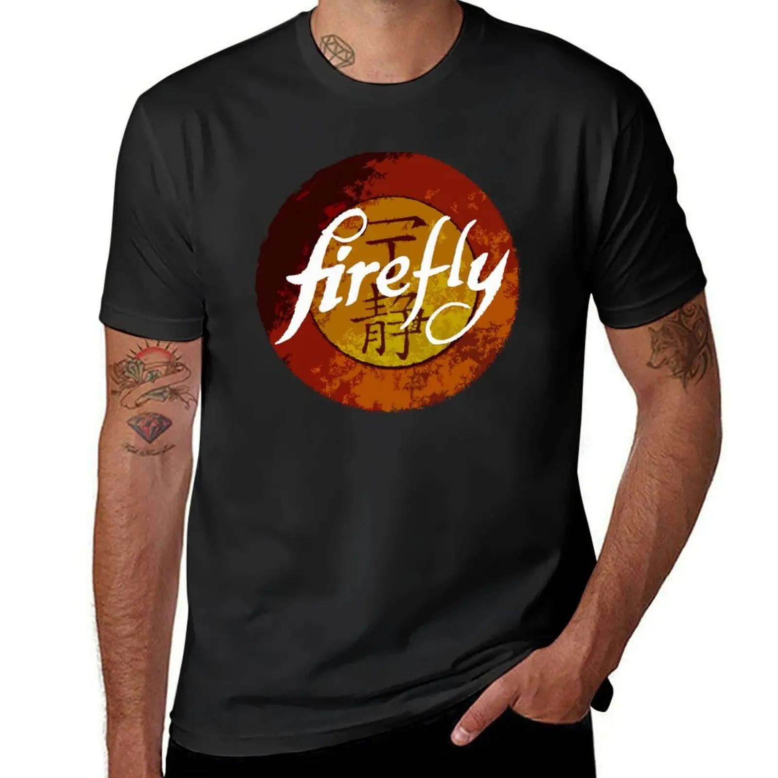 The One Season Only 'FIREFLY' T-Shirt oversized tops sweat plus size tops mens champion t shirts