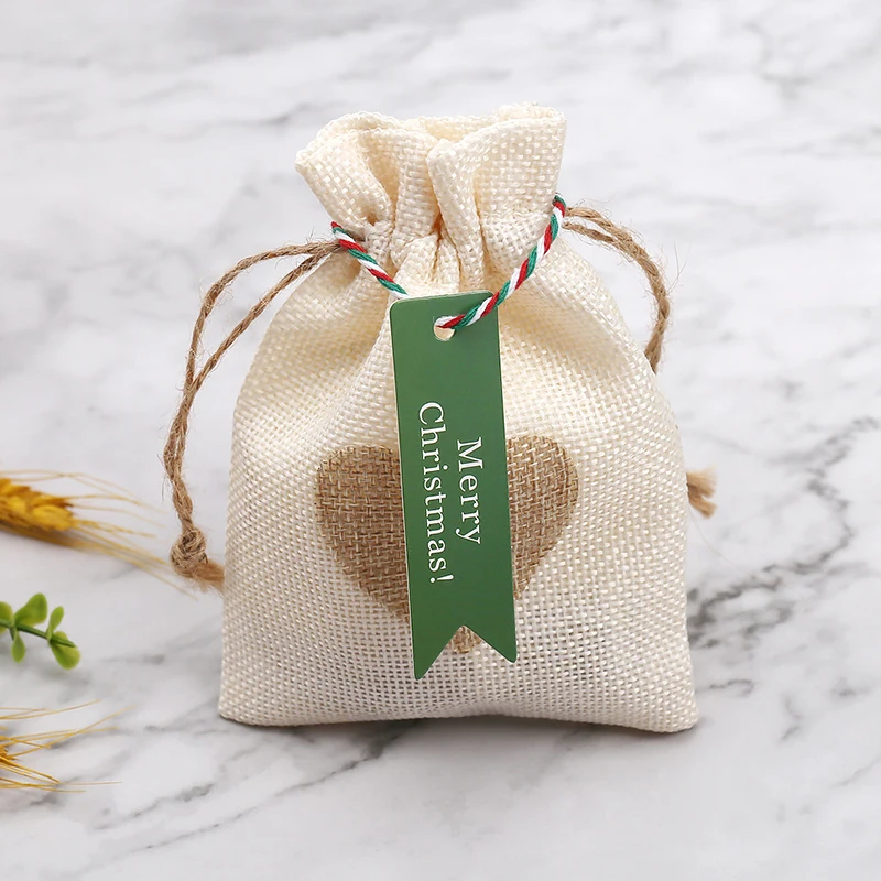 Merry Christmas Gift Tags 50Pcs Party Green Labels Kraft Paper for Wedding Party Cake Decoration DIY Packaging Labels Paper Card