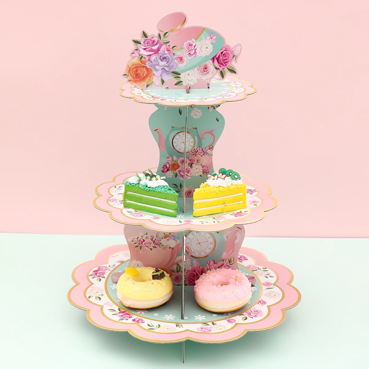 Afternoon Tea Party Cupcake Stand Birthday Party Decoration Kid