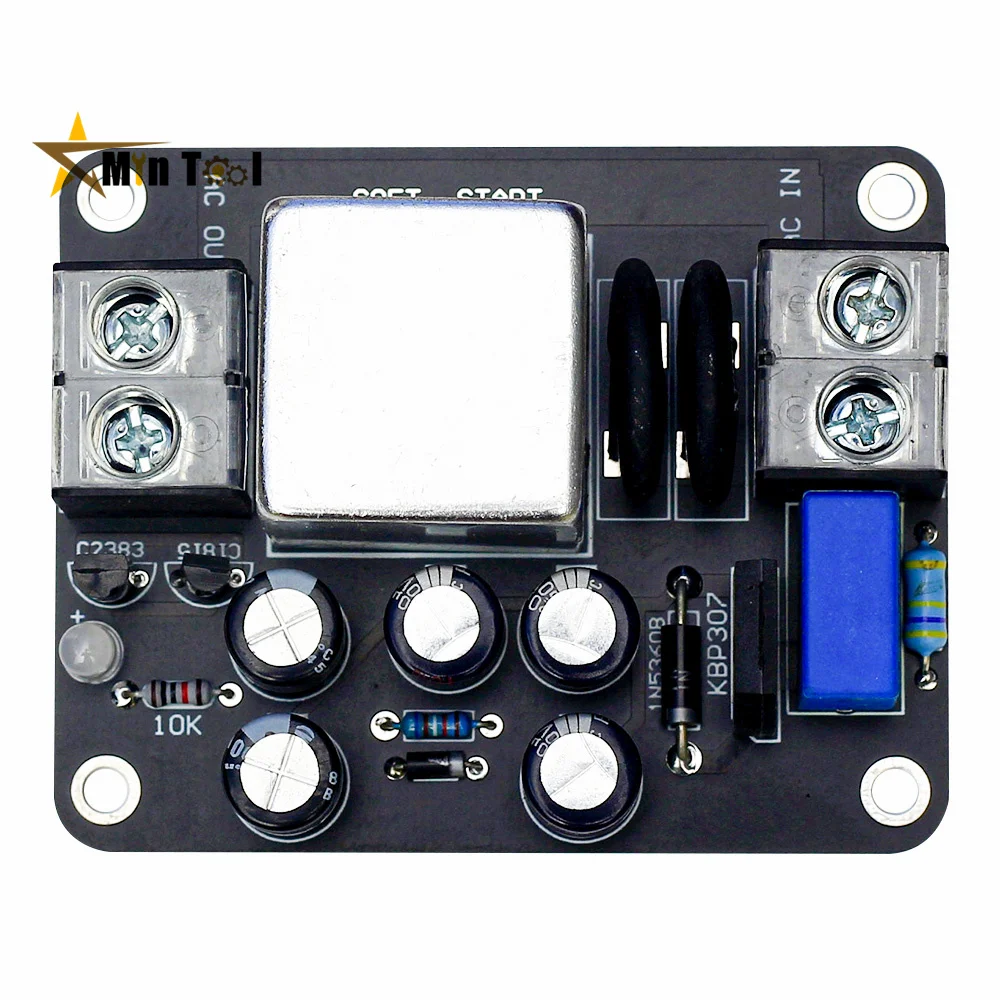Potência Soft Start Circuito Placa de Relé Amplificador Classe a Amp Y5gb Fonte de Alimentação 100a 4000w Alta