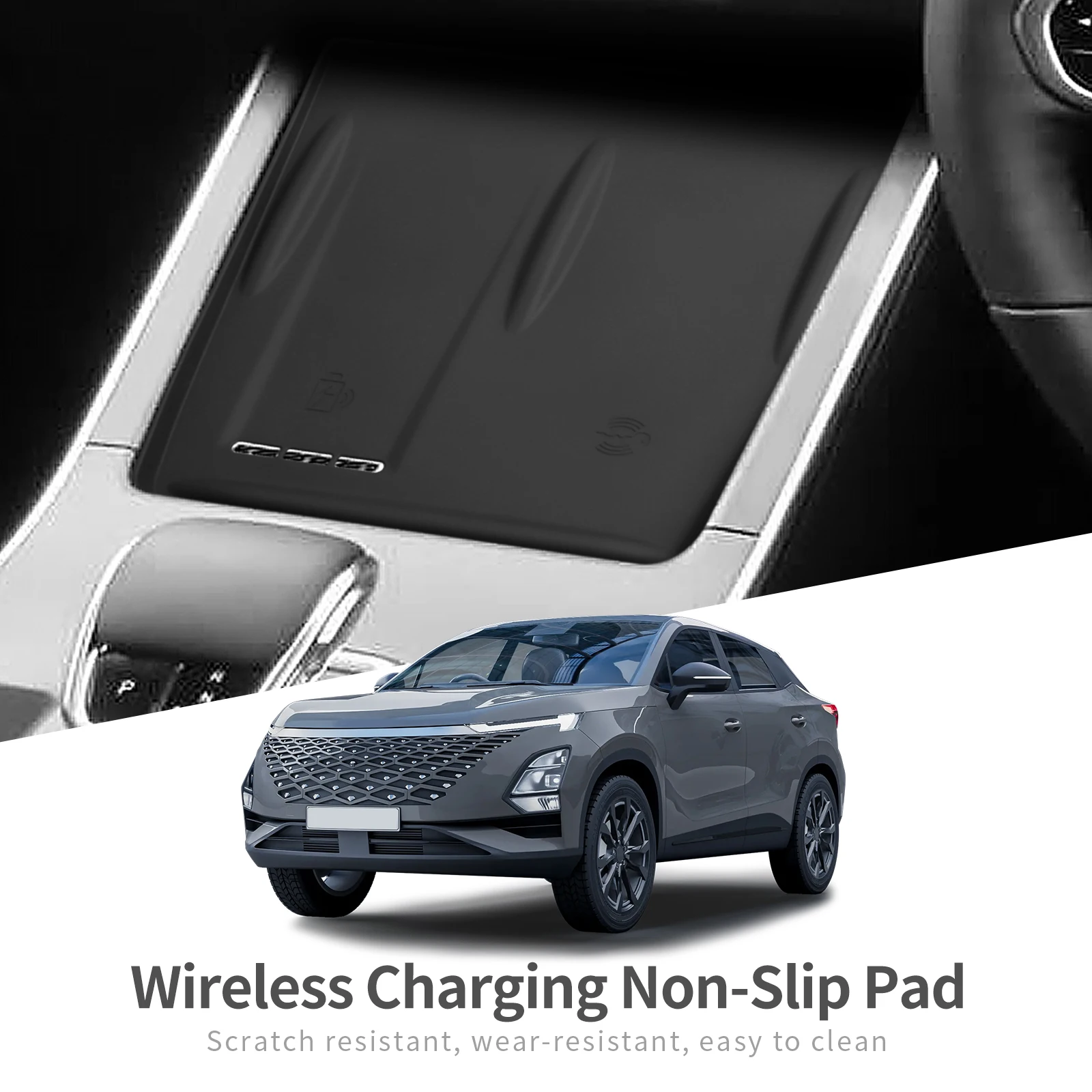 Car Anti-Slip Pad Silicone Wireless Charger Anti Dirt Pad Accessories For Chery OMODA 5 C5 Wireless Charging Pad Silicone Anti Slip Pad Silicone Anti Skid Pad
