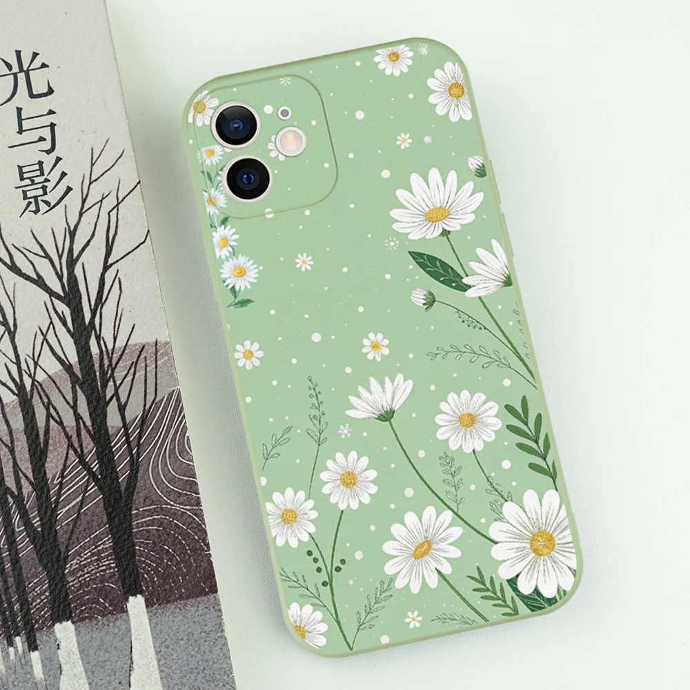Charming Daisy Flower Shockproof & Dustproof Silicone Phone Case