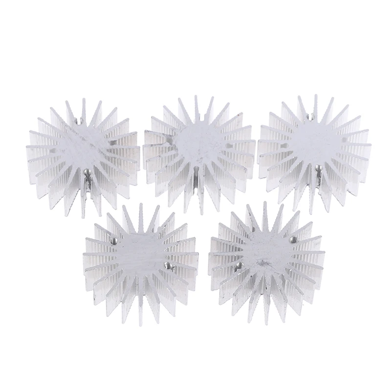 LED 알루미늄 방열판 라디에이터, 가정용 램프 라디에이터 교체 가능, 1W, 3W, 5 개
