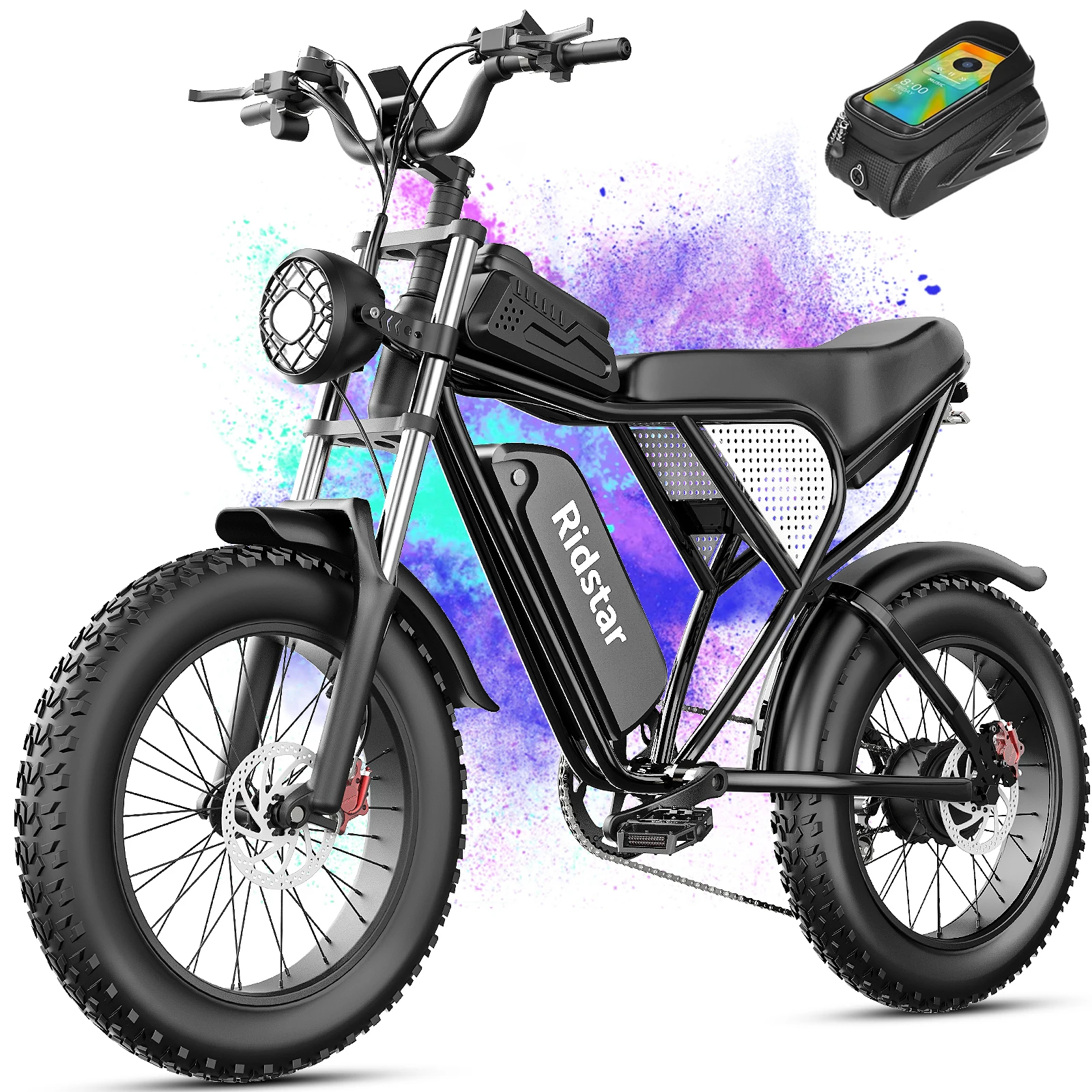 Ridstar Q30 Electric Bike for Adults 2000W 33MPH 48V 20AH 20x4 1