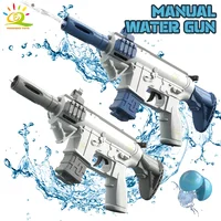 HUIQIBAO Manual Water Gun Fights Portable Desert Eagle M1911 M416 Pistol Shooting Game Outdoor Fantasy Toys for Children Gifts 1