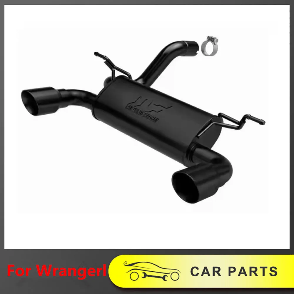 - 4X4 OFF-ROAD MUFFLER SYSTEM ACCESSORIES FIT FOR JEEP WRANGLER JL STEEL EXHAUST TIP KITS MODIFIED EXHAUST PIPE