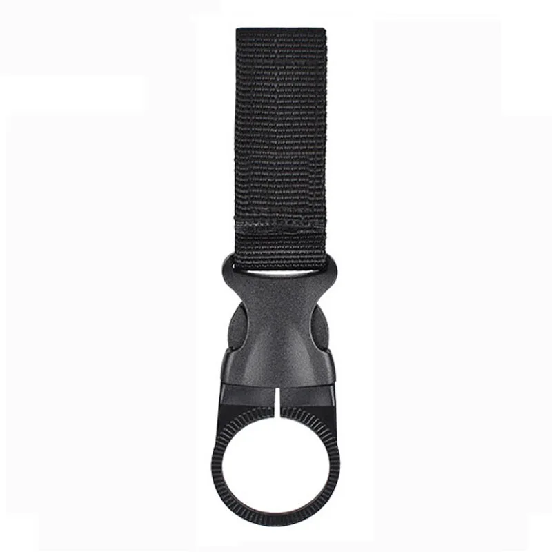 Portable Outdoor Kettle Buckle Backpack Water Bottle Hanger Holder Clip Camping Hiking Military Nylon Webbing Buckle Strap