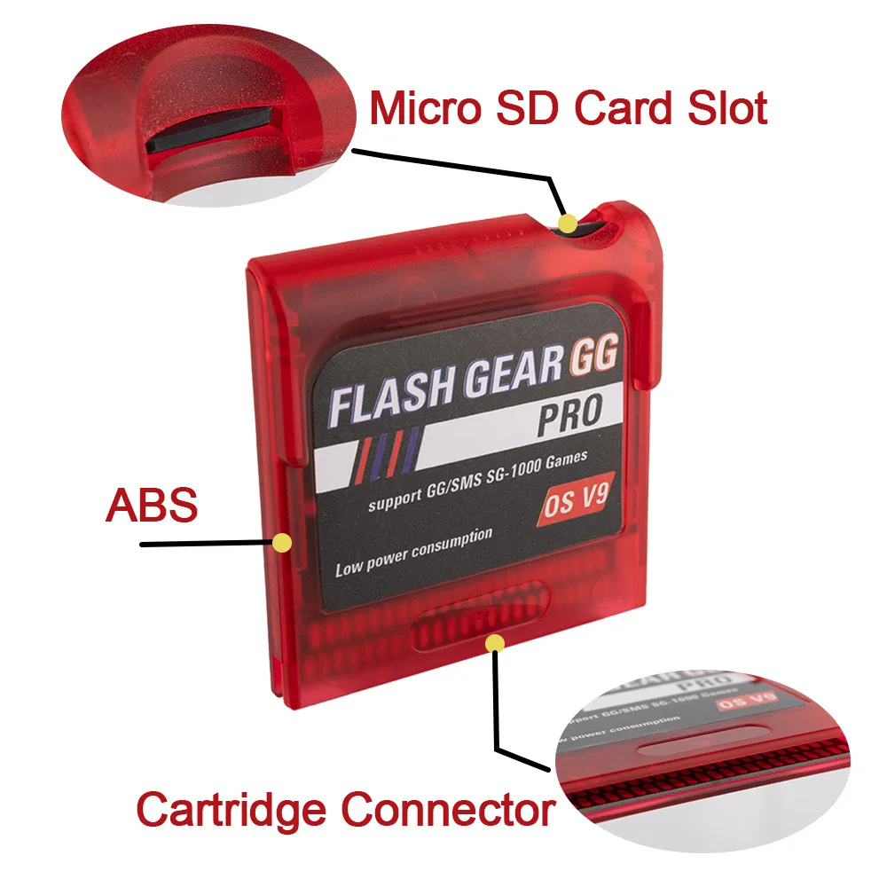 Cartuccia di gioco EVERGame FlashMaster con scheda TF da 8 GB - oltre 600 giochi precaricati per console Sega GG - immagine 5