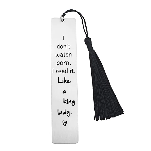 Segnalibro In Acciaio Inossidabile Con Ciondolo Piuma - Regalo Per Amanti Dei Libri 'On To The Next Chapter' - Foto 11