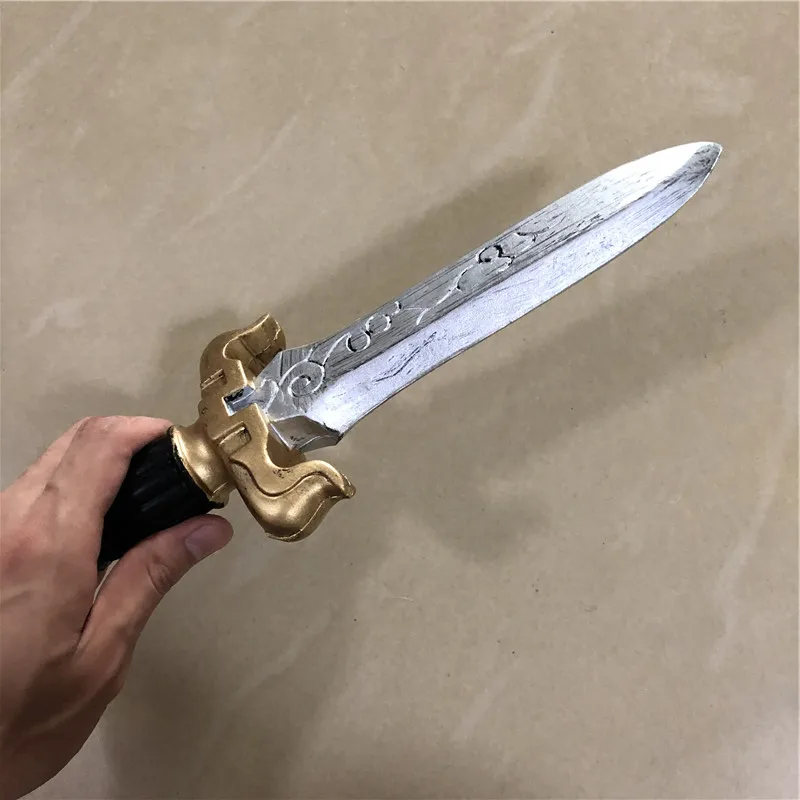 Dagger Leaves Rune Sword Prop - Cosplay Weapon for Kids Safe PU Halloween Role Play