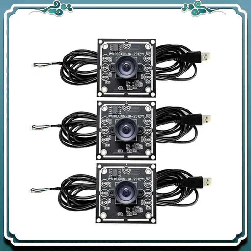 ABSK-3PCS 100도 카메라 모듈 1MP OV9732 1280X720 USB 무료 드라이버 수동 초점, Winxp/7/8/10용 3미터 케이블 포함