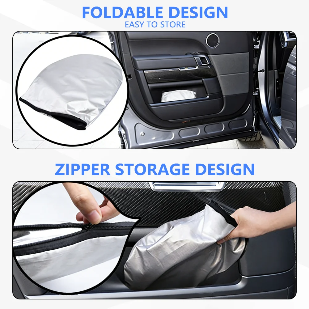 Premium Foldable Windshield Sunshade Sun Visor Protector - Blocks UV Rays