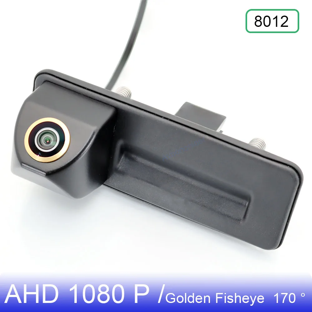 

AHD 1080P 170° Golden Fisheye Lens Vehicle Rear View Camera For VW Polo Sedan Vento 2010 2011 2012 2013 2014 2015 Car Trajectory