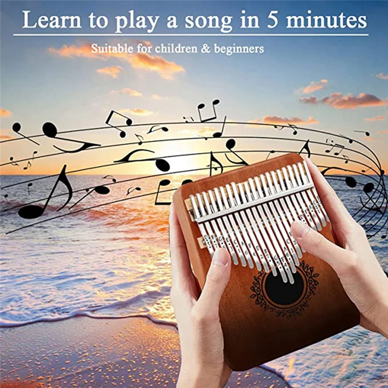 A51Q-Kalimba Thumb Piano 21 Keys, Portable Kalimba Thumb Piano, Piano for Adults, Kids and Beginners