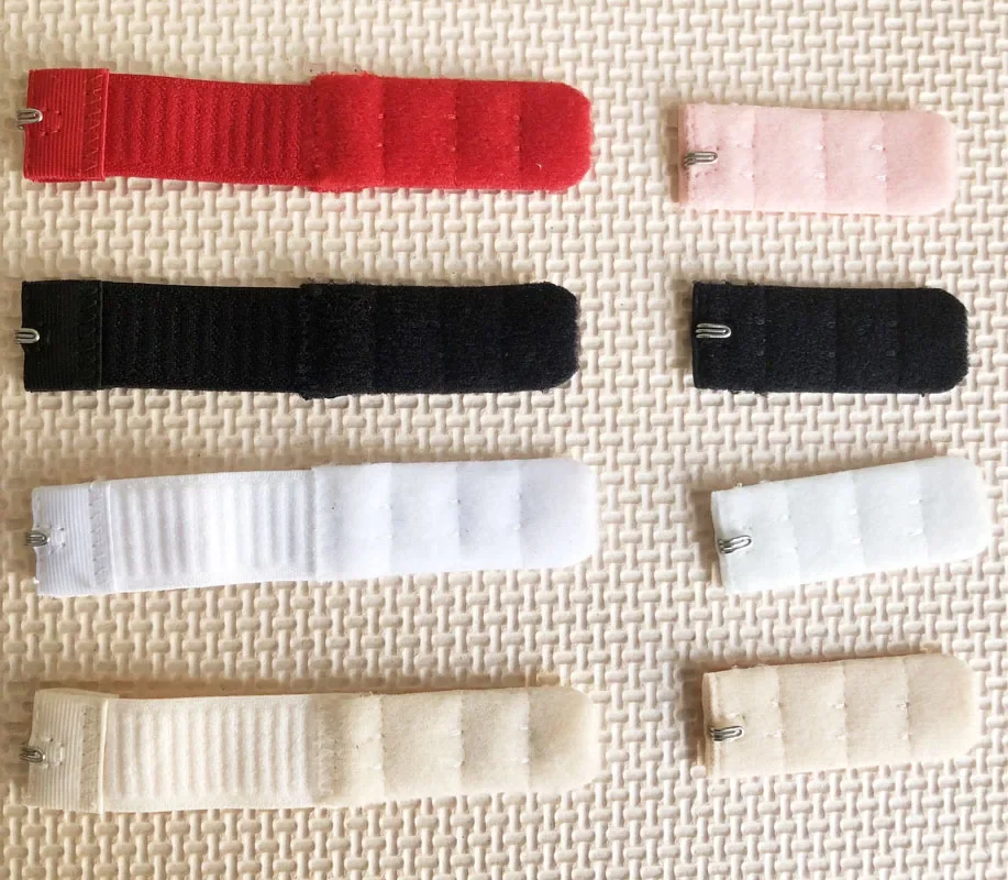 Ladies bra extender 1 Rows 3 Hooks Nylon Clasp Extension Elastic On Strap Soft Bra Band Extenders Intimates Accessories