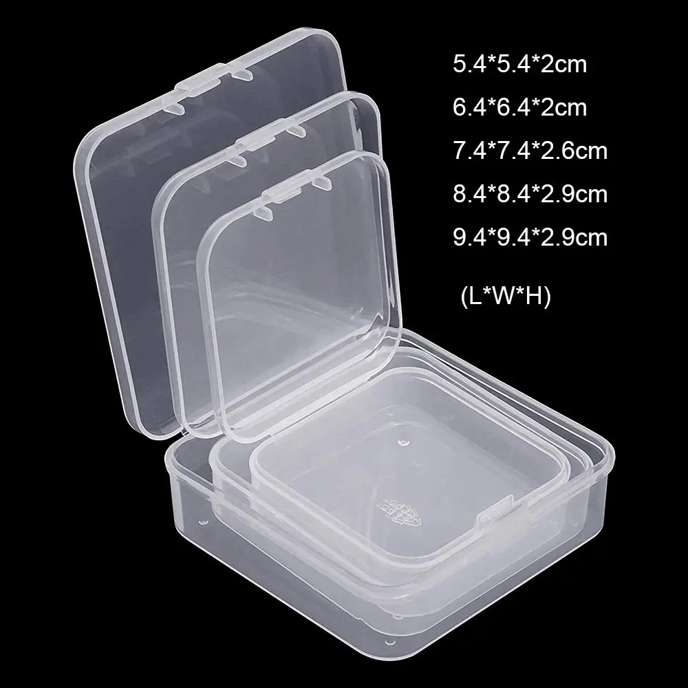 Transparent Plastic Storage Box for Jewelry Beads and Small Items